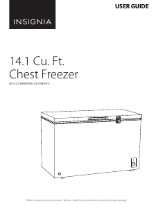 Manual Insignia NS-CZ14WH9 Freezer