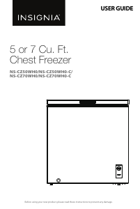 Manual Insignia NS-CZ70WH0 Freezer