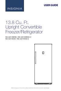 Manual Insignia NS-UZ14WH0-C Freezer