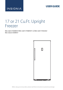 Manual Insignia NS-UZ17XWH7 Freezer