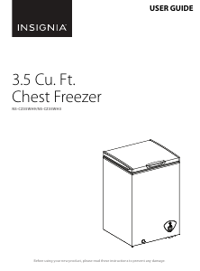 Manual Insignia NS-CZ35WH9 Freezer