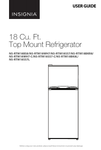 Manual Insignia NS-RTM18SS7 Fridge-Freezer