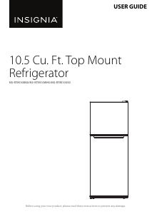 Manual Insignia NS-RTM10BK0 Fridge-Freezer