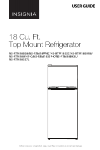 Manual Insignia NS-RTM18BS8 Fridge-Freezer