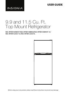 Manual Insignia NS-RTM10WH7 Fridge-Freezer