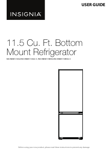 Manual Insignia NS-RBM11SS2 Fridge-Freezer