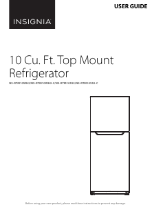 Manual Insignia NS-RTM10WH2 Fridge-Freezer