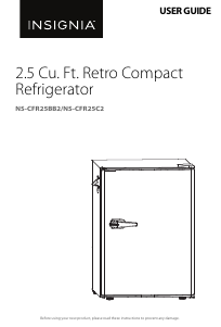 Manual Insignia NS-CFR25BB2 Refrigerator