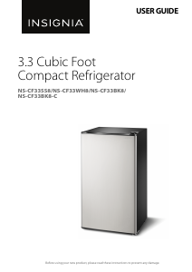 Manual Insignia NS-CF33BK8 Refrigerator