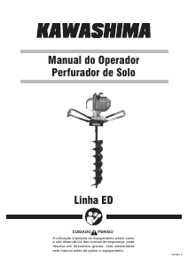 Manual Kawashima ED 43E-BD Perfurador de solo