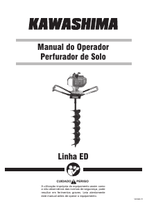 Manual Kawashima ED 52E-BS Perfurador de solo