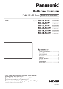 Kullanım kılavuzu Panasonic TH-49LF8W LCD ekran