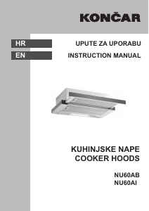 Manual Končar NU60AB Cooker Hood