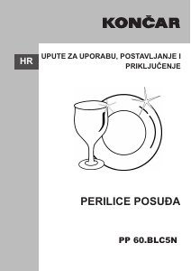 Priručnik Končar PP 60.BLC5N Perilica posuđa