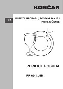 Priručnik Končar PP 60 I.L5N Perilica posuđa