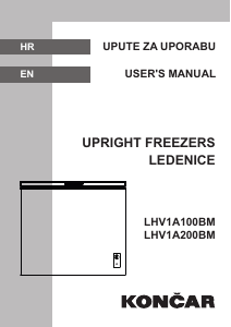 Manual Končar LHV1A200BM Freezer