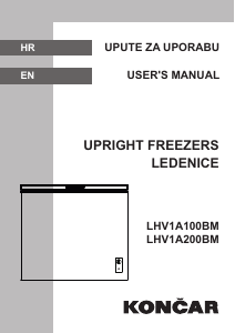 Handleiding Končar LHV1A100BM Vriezer