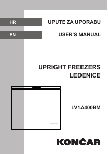 Handleiding Končar LV1A400BM Vriezer