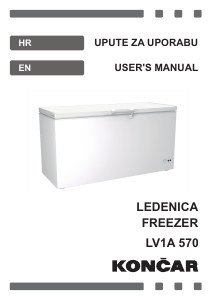 Manual Končar LV1A570 Freezer