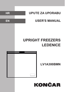 Manual Končar LV1A300BMN Freezer