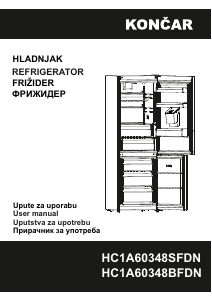 Priručnik Končar HC1A60348SFDN Frižider – zamrzivač