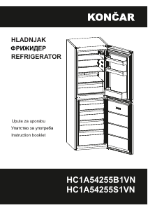 Handleiding Končar HC1A54255S1VN Koel-vries combinatie