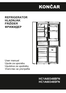 Manual Končar HC1A60348SFN Fridge-Freezer
