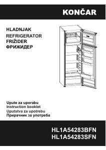 Прирачник Končar HL1A54283BFN Фрижидер-замрзнувач