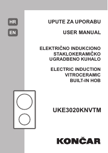 Handleiding Končar UKE 3020 KNVTM Kookplaat