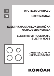 Handleiding Končar UKE 6040 KOCVSBR Kookplaat