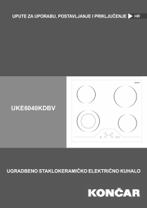 Handleiding Končar UKE 6040 KDBV Kookplaat