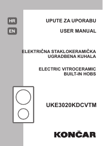 Manual Končar UKE 3020 KDCVTM Hob