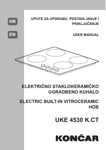 Priručnik Končar UKE 4530 K.CT Ploča za kuhanje