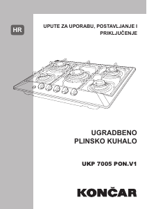 Priručnik Končar UKP 7005 PON.V1 Ploča za kuhanje