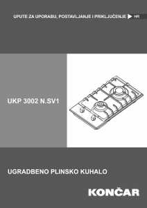 Priručnik Končar UKP 3002 N.SV1 Ploča za kuhanje