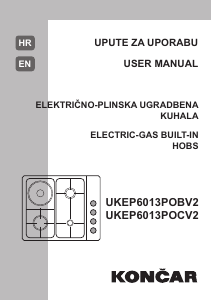 Handleiding Končar UKEP 6013 POBV2 Kookplaat