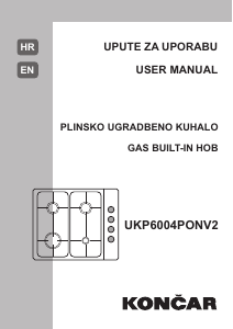 Handleiding Končar UKP 6004 PONV2 Kookplaat
