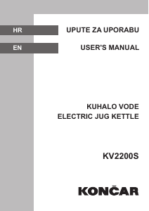 Priručnik Končar KV2200S Čajnik