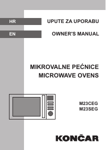 Manual Končar M23CEG Microwave