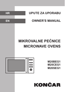 Priručnik Končar M20BEG1 Mikrovalna pećnica