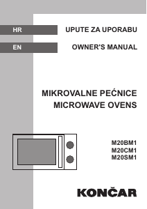 Priručnik Končar M20CM1 Mikrovalna pećnica