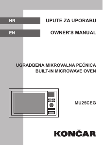 Priručnik Končar MU25CEG Mikrovalna pećnica