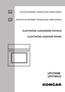 Manual Končar UPV789CD Oven