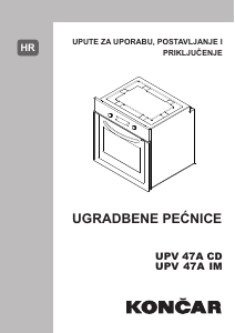 Priručnik Končar UPV 47A CD Pećnica