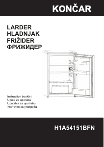 Manual Končar H1A54151BFN Refrigerator