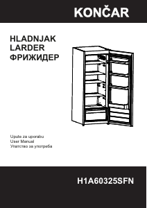 Manual Končar H1A60325SFN Refrigerator