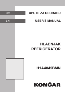 Priručnik Končar H1A4845BMN Hladnjak