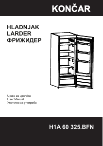 Manual Končar H1A 60 325.BFN Refrigerator