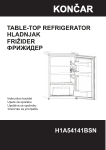 Manual Končar H1A54141BSN Refrigerator