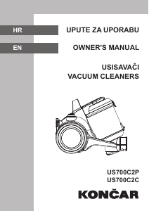 Priručnik Končar US700C2C Usisavač
